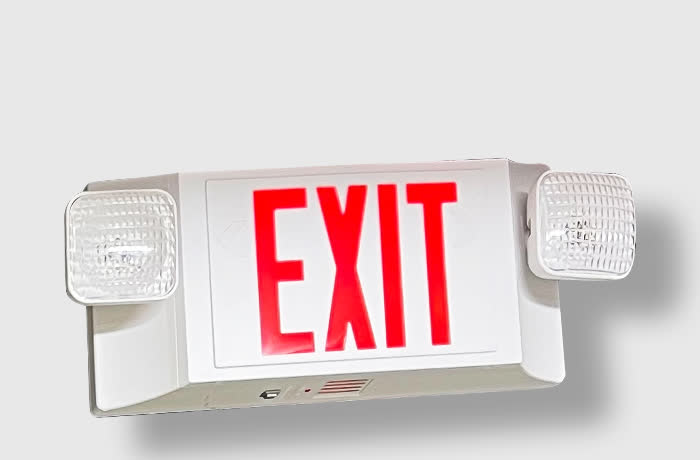 Illuminated exit sign