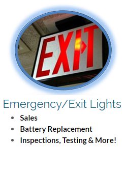 Fire Exit Lights | Atlantic Fire Protection